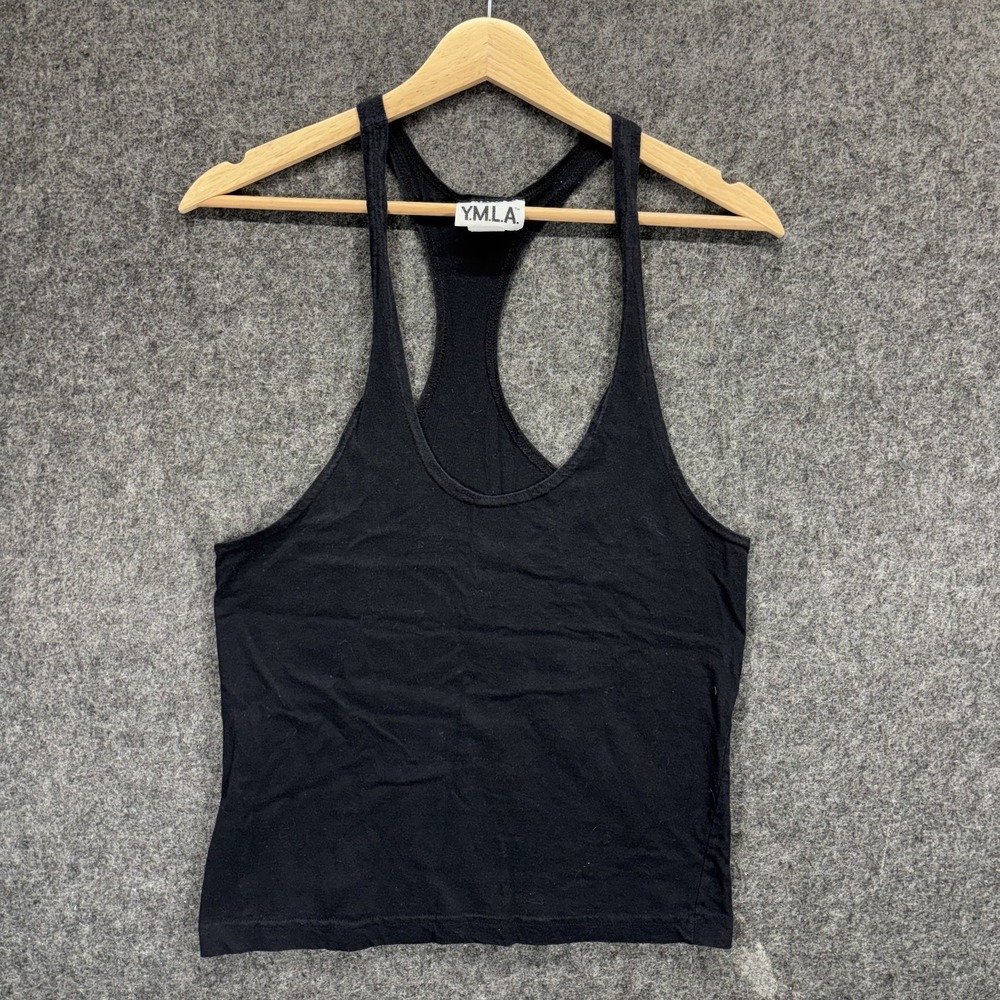 VTG YMLA Stringer Tank Top Mens Medium California Gym Gear Y-Back Bodybuilding